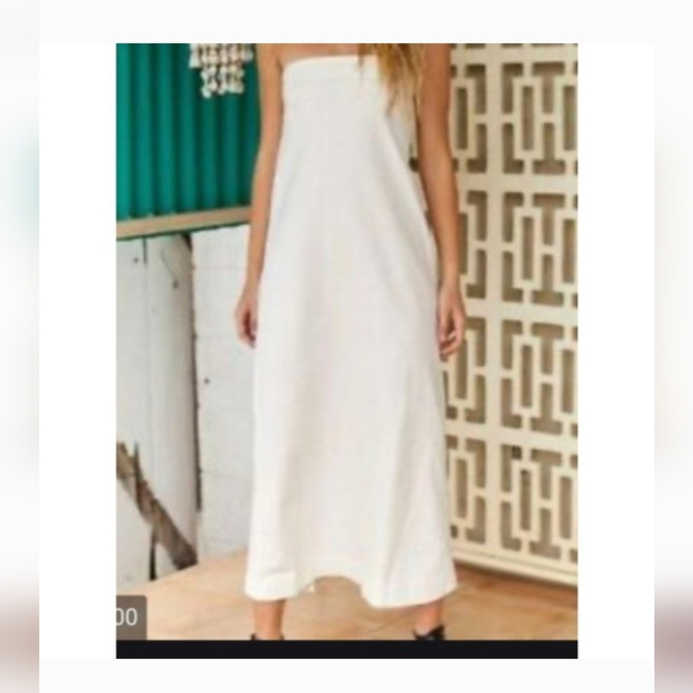 NWOT Free People Beach Elizabeth Midi Cotton Dress - Picture 2 of 5